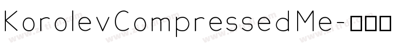 KorolevCompressed Me字体转换